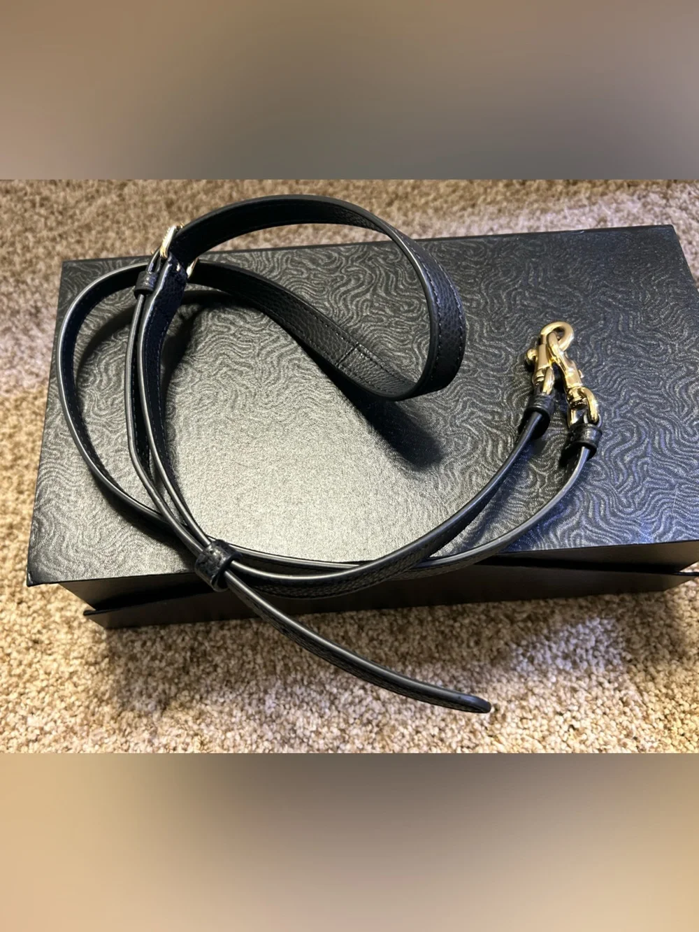 Coach Black Mollie Tote Bag 25 Pebbled Leather with Gold Hardware. - Picture 9 of 10